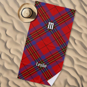 Clan Leslie Red Tartan Strandtuch