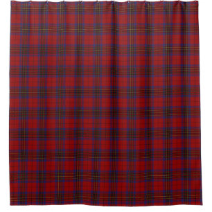 Clan-Leslie schottischer roter Tartan Duschvorhang