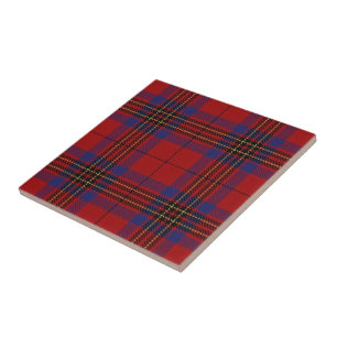 Clan Leslie Scottish Expressions Red Tartan Fliese