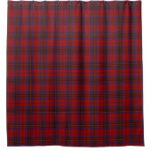 Clan Leslie Scottish Red Tartan Duschvorhang (Vorderseite)