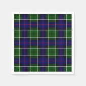 Clan Leslie Tartan Serviette (Vorderseite)