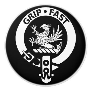Clan Leslie Wappen-Abzug-Griffe Keramikknauf