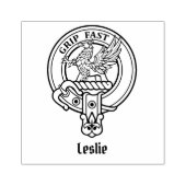 Clan Leslie Wappen Gummistempel (Prägung)