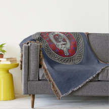 Clan Leslie Wappen & Tartan Knot