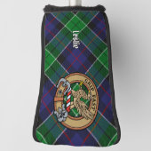 Clan Leslie Wappen über Jagd Tartan Golf Headcover (Rotieren 90)