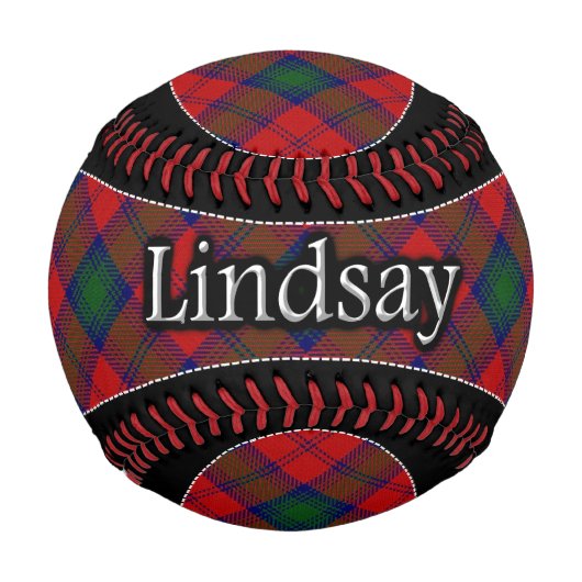 Clan Lindsay Scottish Dream Tartan Baseball (Vorderseite)