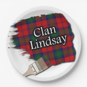 Clan Lindsay Scottish Tartan Paint Brush Pappteller