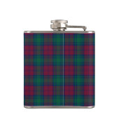 Clan Lindsay Tartan Mit Monogramm Flachmann (Rückseite)