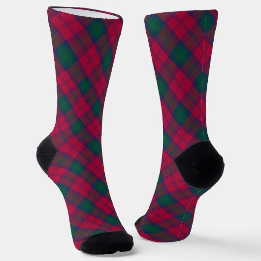 Clan Lindsay Tartan Socken (Gewinkelt)
