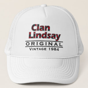 Clan Lindsay Vintag Customizing Your Birthyear Truckerkappe