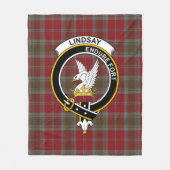 Clan Lindsay Weathered Tartan Kariert Fleecedecke (Vorderseite)
