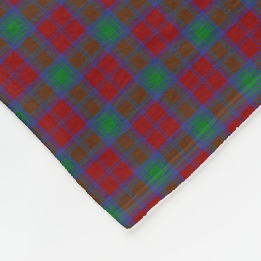 Clan-LindsayTartan Fleecedecke (Ecke)