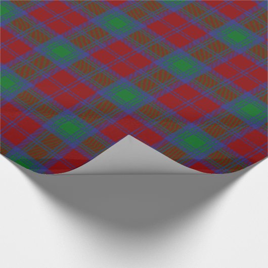 Clan-LindsayTartan Geschenkpapier (Ecke)