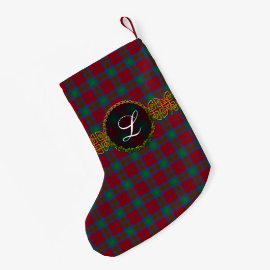Clan-LindsayTartan Kleiner Weihnachtsstrumpf (Rückseite (Hängend))