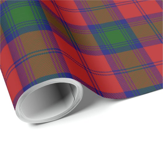 Clan-LindsayTartankariertes schottisches Geschenkpapier (Rolleneckpunkt)