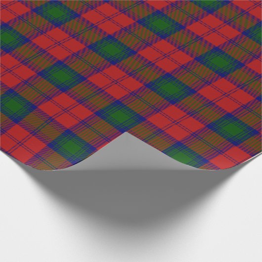 Clan-LindsayTartankariertes schottisches Geschenkpapier (Ecke)