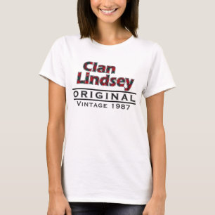 Clan Lindsey Vintag individualisieren Ihr Geburtsj T-Shirt