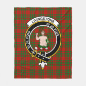 Clan Livingstone Tartan Kariert Fleecedecke (Vorderseite)
