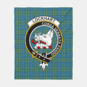 Clan Lockhart Ancient Tartan Kariert Fleecedecke (Vorderseite)