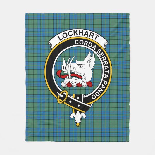 Clan Lockhart Ancient Tartan Kariert Fleecedecke (Vorderseite)