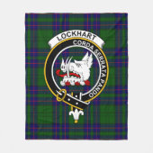 Clan Lockhart Modern Tartan Kariert Fleecedecke (Vorderseite)