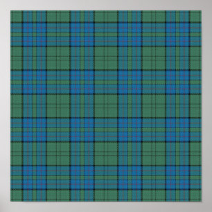Clan Lockhart Tartan - Digitaler Download Poster
