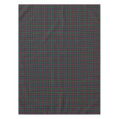 Clan Logan Navy Blue und Green Scottish Tartan Tischdecke (Vorderseite)