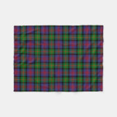 Clan Logan Tartan Kariert Fleecedecke (Vorderseite (Horizontal))