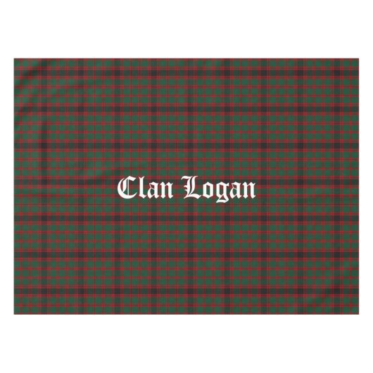 Clan Logan Tartan Tablecloth Tischdecke (Vorderseite (Horizontal))