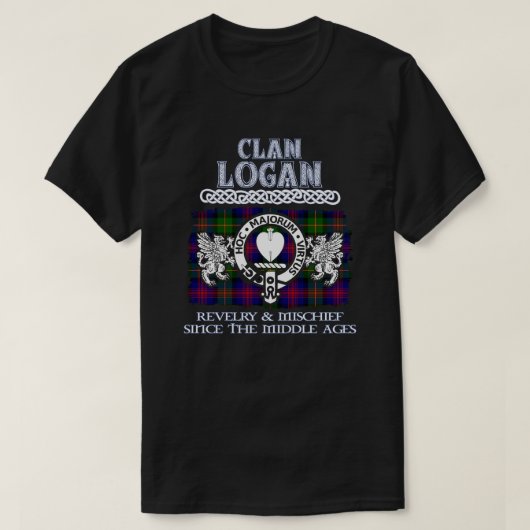 Clan Logan Wappen Schottische Clans Schottischer N T-Shirt (Design vorne)