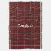 Clan Lougheed Tartan Kariertes Custom Throw Blanke Decke (Vorderseite Vertikal)