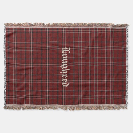 Clan Lougheed Tartan Kariertes Custom Throw Blanke Decke (Vorderseite)