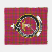 Clan Lumsden von Clova Tartan Kariert Fleecedecke (Vorderseite (Horizontal))