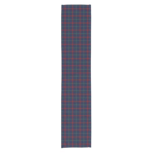 Clan Lynch Tartan Pattern Irish Kariert Kurzer Tischläufer (Vorderseite)