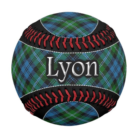 Clan Lyon Scottish Dream Tartan Baseball (Vorderseite)