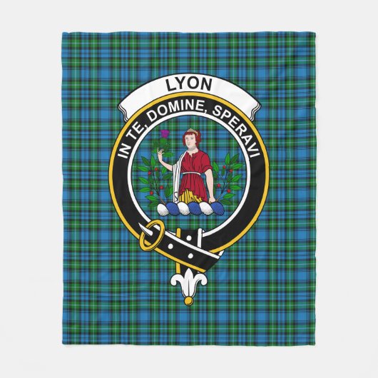 Clan Lyon Tartan Kariert Fleecedecke (Vorderseite)