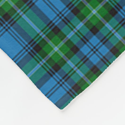 Clan Lyon Tartan Kariert Fleecedecke (Ecke)