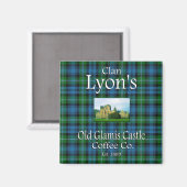 Clan Lyon's Old Glamis Castle Coffee Co. Magnet (Vorderseite/Rückseite)