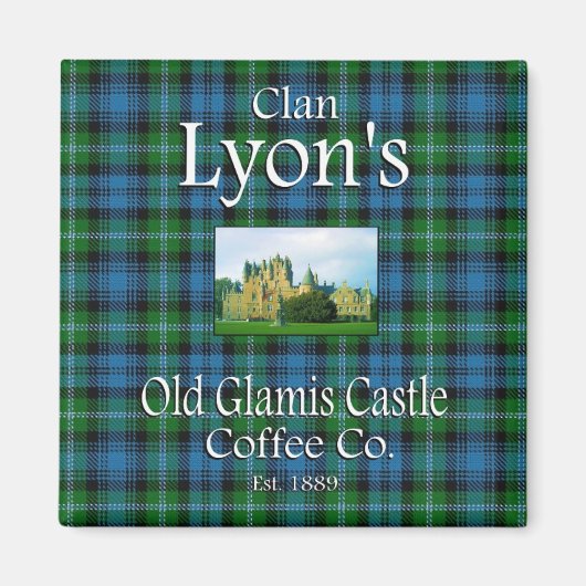 Clan Lyon's Old Glamis Castle Coffee Co. Magnet (Vorne)