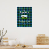 Clan Lyon's Old Glamis Castle Coffee Co. Poster (Küche)