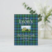 Clan Lyon's Old Glamis Castle Coffee Co. Postkarte (Stehend Vorderseite)