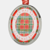 CLAN MAC BAIN Premium Rund Ornament Aus Metall (Links)