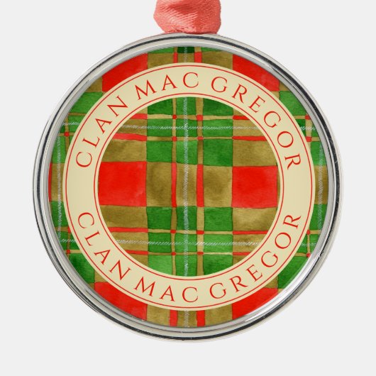 CLAN MAC GREGOR Premium Runde Ornamente (Vorne)