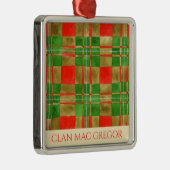 CLAN MAC GREGOR Premium Square Ornament Aus Metall (Rechts)