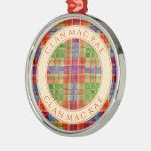CLAN MAC RAE Premium Round Ornament Aus Metall (Links)