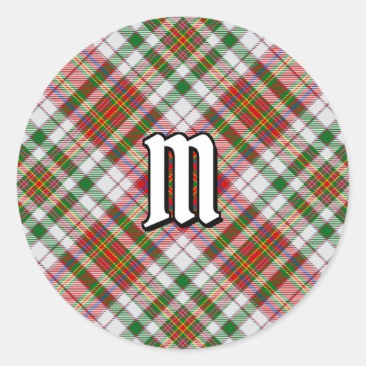 Clan MacAlister Dress Tartan Classic Round Sticker (Vorderseite)