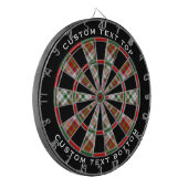 Clan MacAlister Dress Tartan Dart Board Dartscheibe (Vorderseite Links)