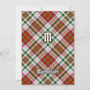 Clan MacAlister Dress Tartan Einladung