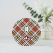 Clan MacAlister Dress Tartan Einladung (Stehend Vorderseite)