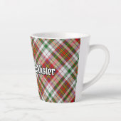Clan MacAlister Dress Tartan Latte Tasse (Rechts)